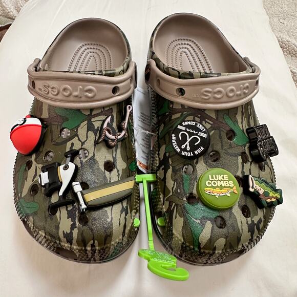 LUKE COMBS X CROCS Bootlegger CLASSIC CLOG Mossy Oak Camo Mens 7 Womens 9 - Picture 4 of 13